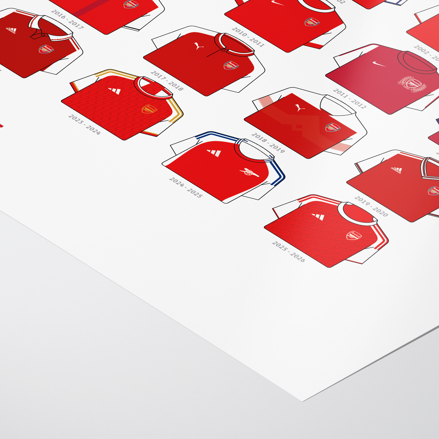 Poster / Camisetas Arsenal FC 2026 - Ilustrado por Vector FC