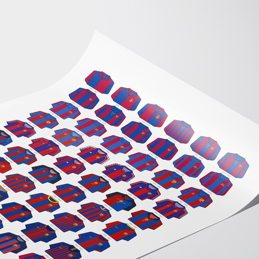 Poster / Camisetas Barcelona 26-27 - Ilustrado por Vector FC