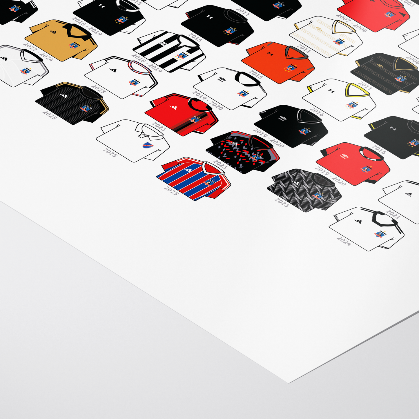 Poster / Camisetas Colo Colo (todas)