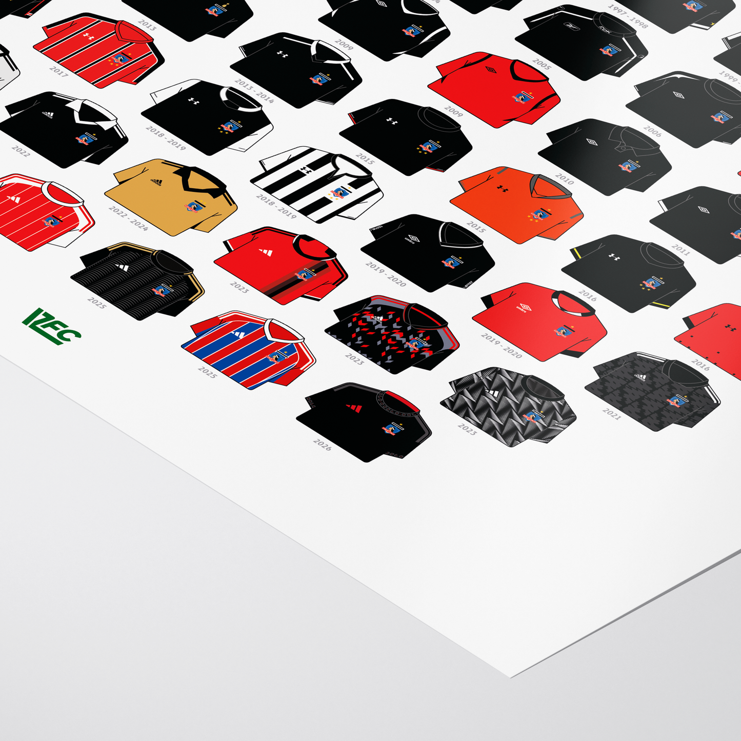Poster / Camisetas Colo Colo - visita 2026 - Ilustrado por Vector FC