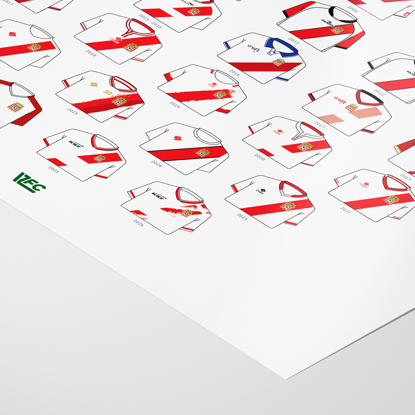Poster / Camisetas Curicó Unido 2026 - Ilustrado por Vector FC
