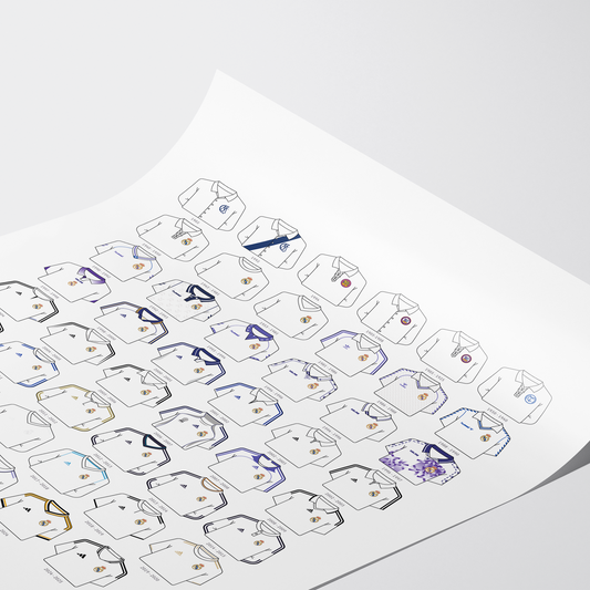 Poster / Camisetas Real Madrid 26-27 - Ilustrado por Vector FC