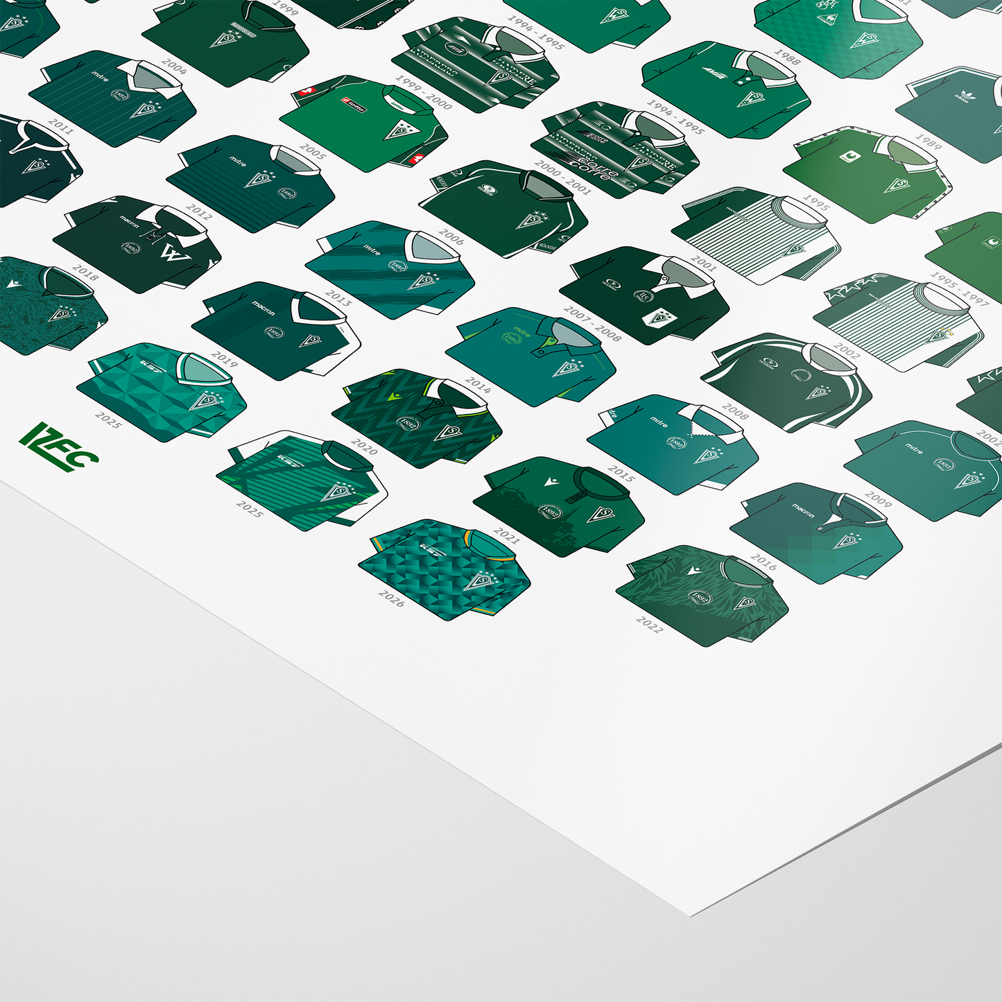 Poster / Camisetas Santiago Wanderers 2026 - Ilustrado por Vector FC
