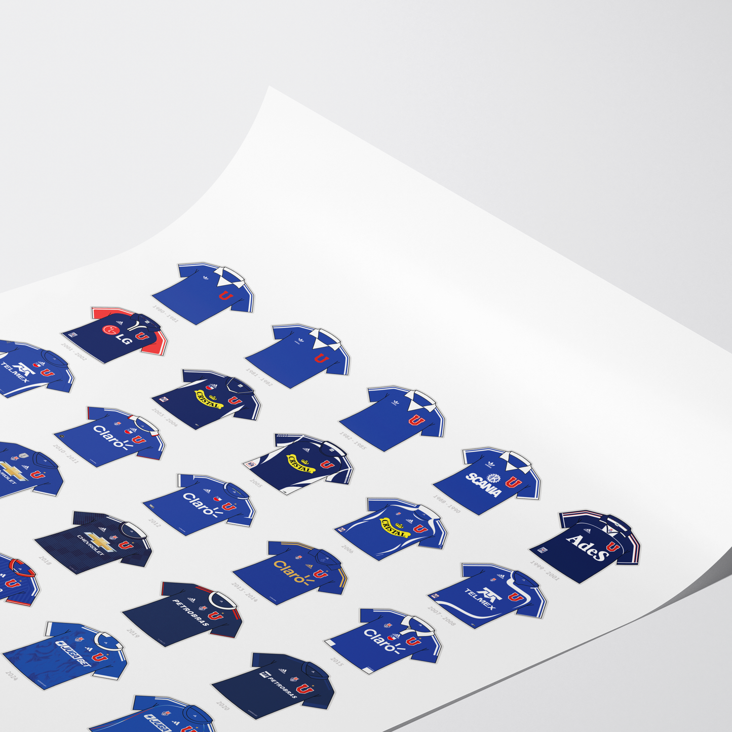 Poster / Camisetas U. de Chile - Adidas