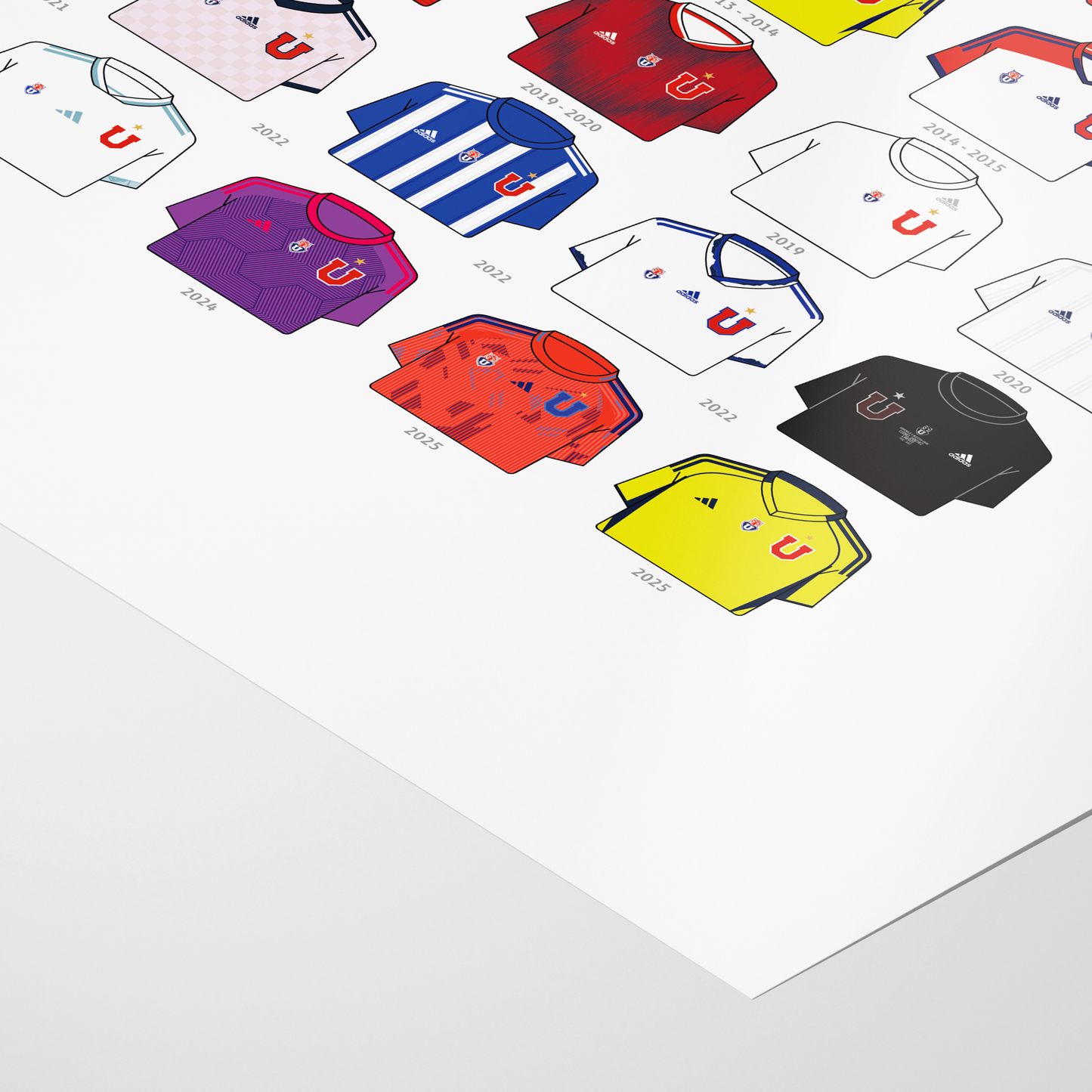 Poster / Camisetas U. de Chile - visita