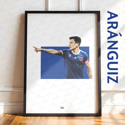 Poster / Charles Aránguiz - Ilustrado por Vector FC