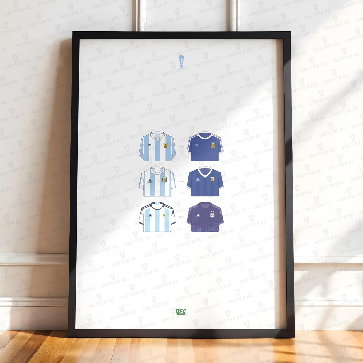 Poster / Camisetas Selección Argentina - Ilustrado por Vector FC