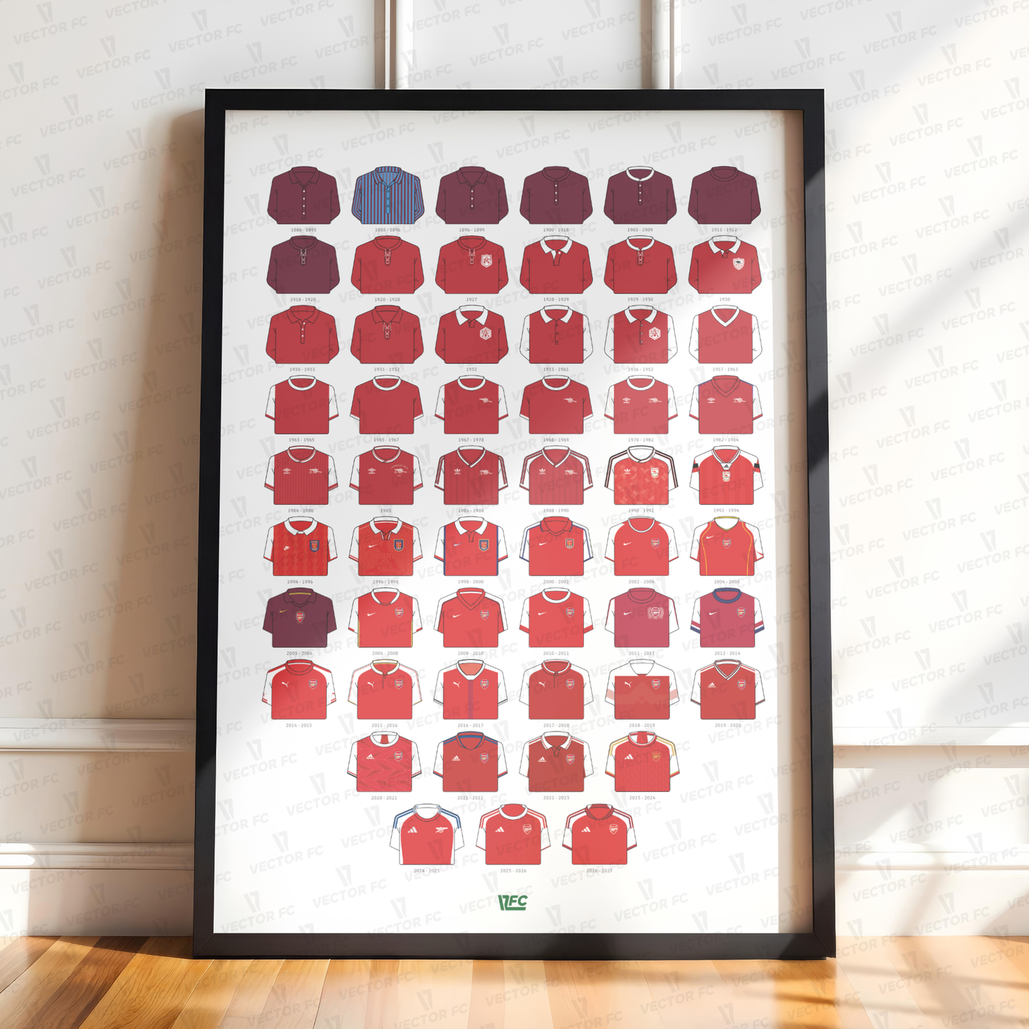 Poster / Camisetas Arsenal FC 26-27 - Ilustrado por Vector FC
