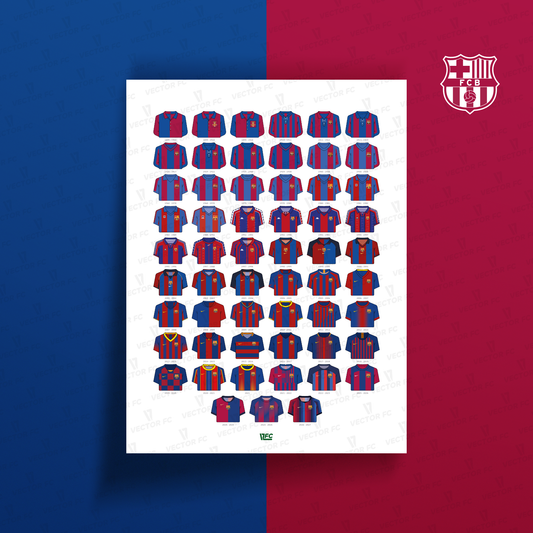 Poster / Camisetas Barcelona 26-27 - Ilustrado por Vector FC