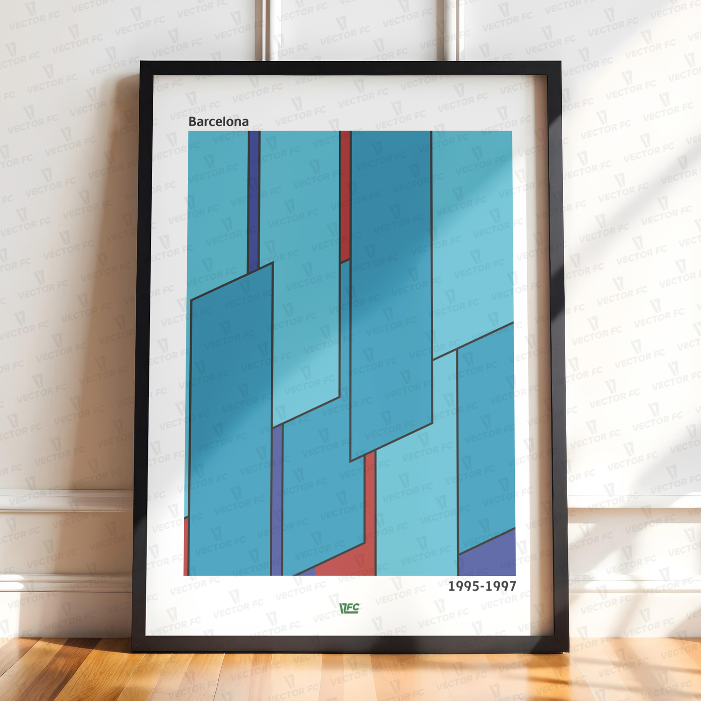 Poster / Barcelona 95-97 - Ilustrado por Vector FC