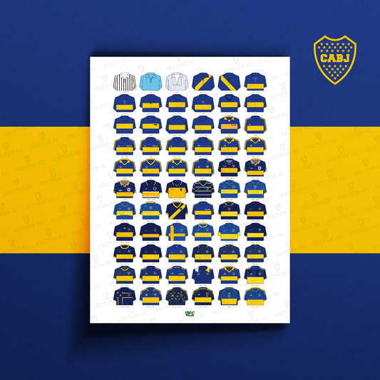 Poster / Camisetas Boca Juniors 26-27 - Ilustrado por Vector FC