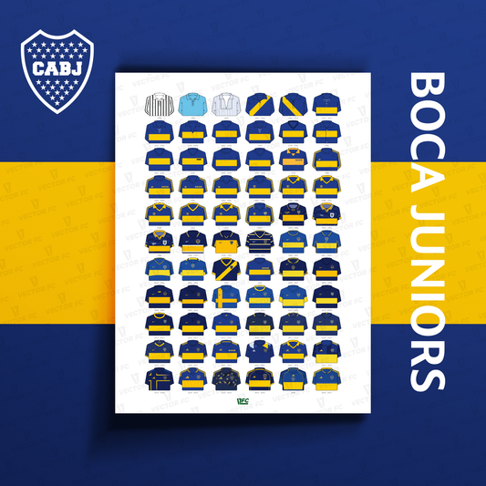 Poster / Camisetas Boca Juniors 26-27 - Ilustrado por Vector FC