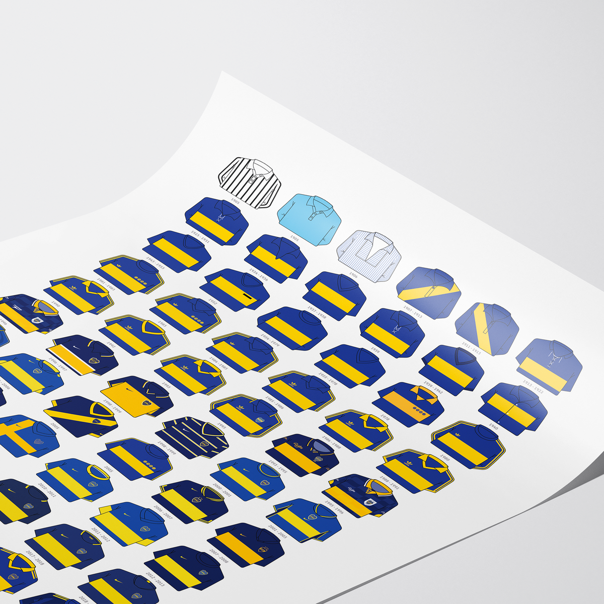 Poster / Camisetas Boca Juniors 26-27 - Ilustrado por Vector FC