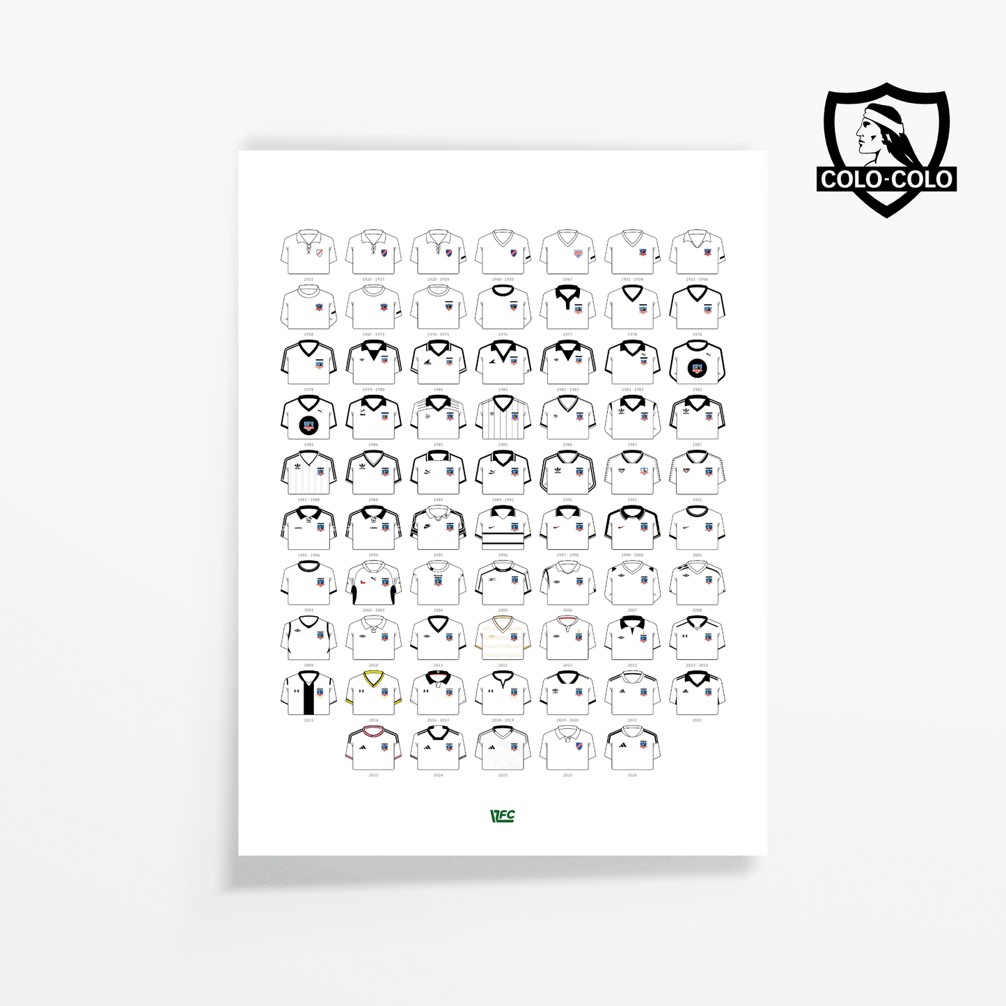 Poster / Camisetas Colo Colo - local 2026
