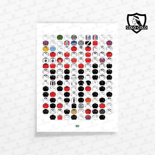 Poster / Camisetas Colo Colo 2026 (todas) - Ilustrado por Vector FC