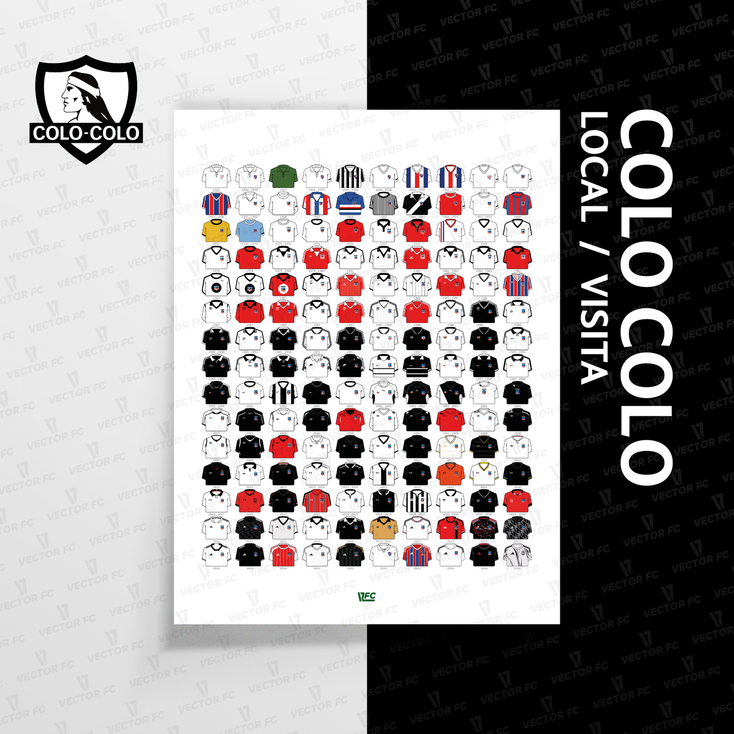 Poster / Camisetas Colo Colo 2026 (todas)