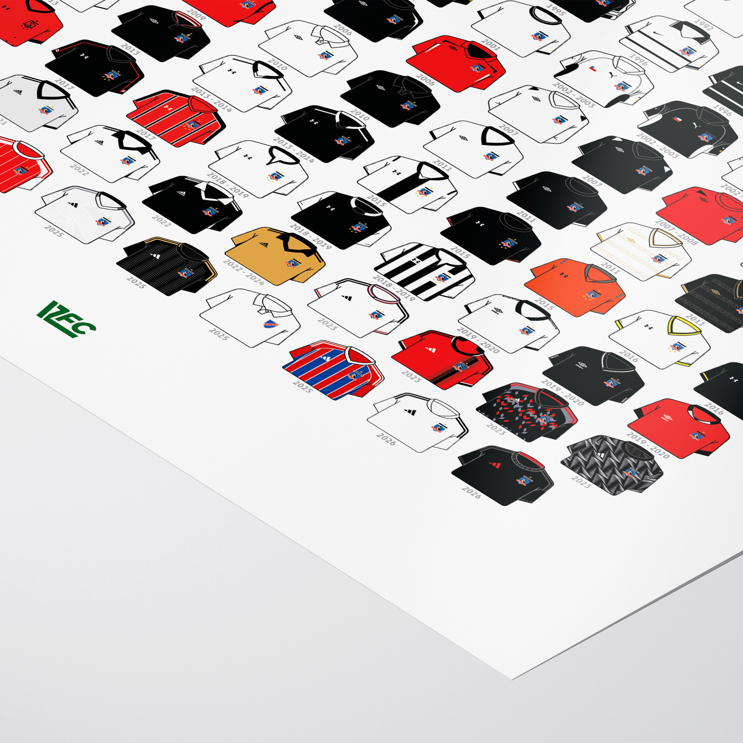 Poster / Camisetas Colo Colo 2026 (todas) - Ilustrado por Vector FC
