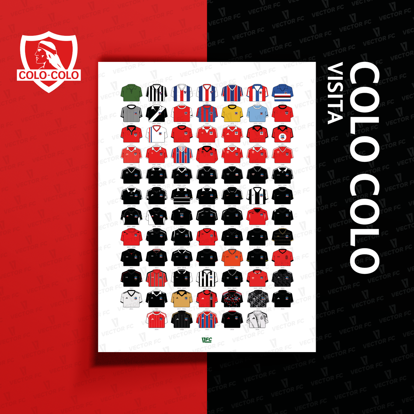 Poster / Camisetas Colo Colo - visita 2026