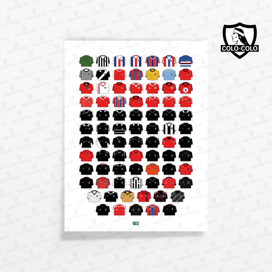 Poster / Camisetas Colo Colo - visita 2026 - Ilustrado por Vector FC