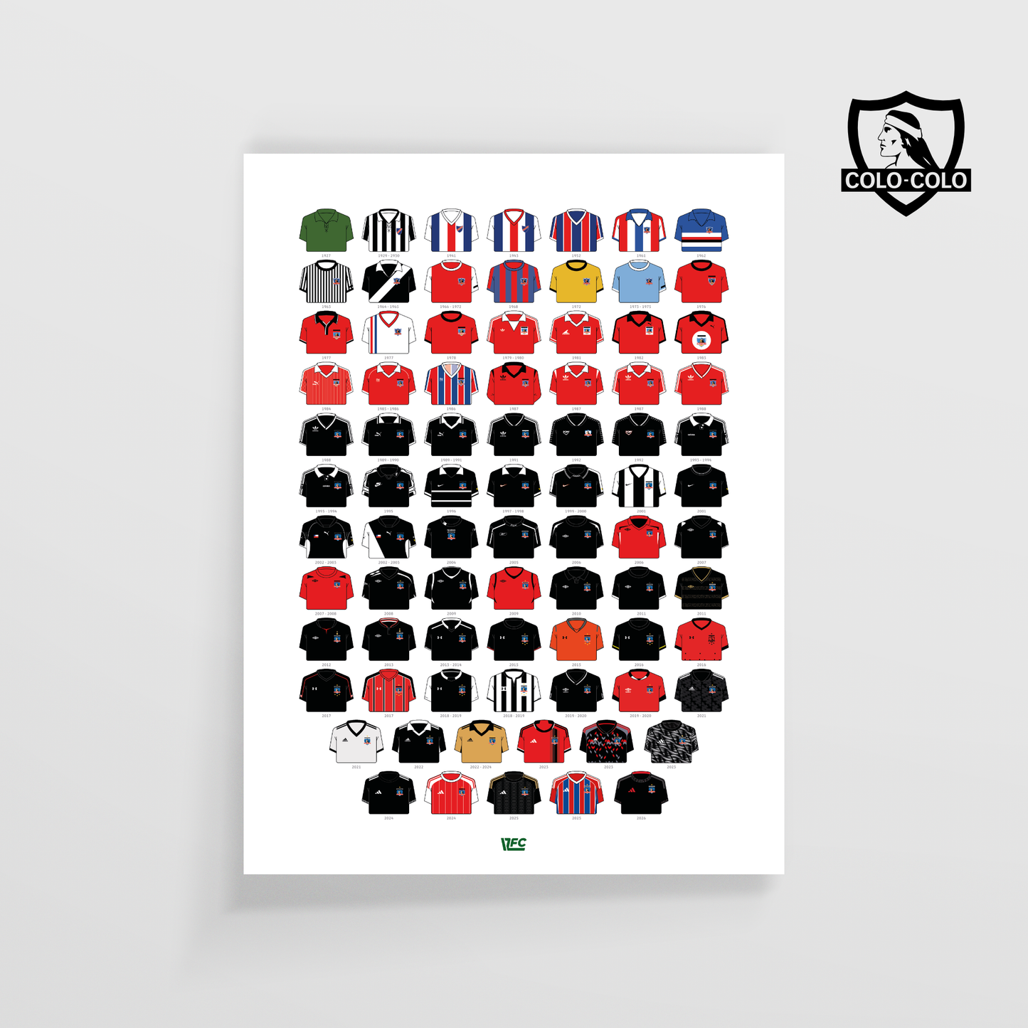 Poster / Camisetas Colo Colo - visita 2026