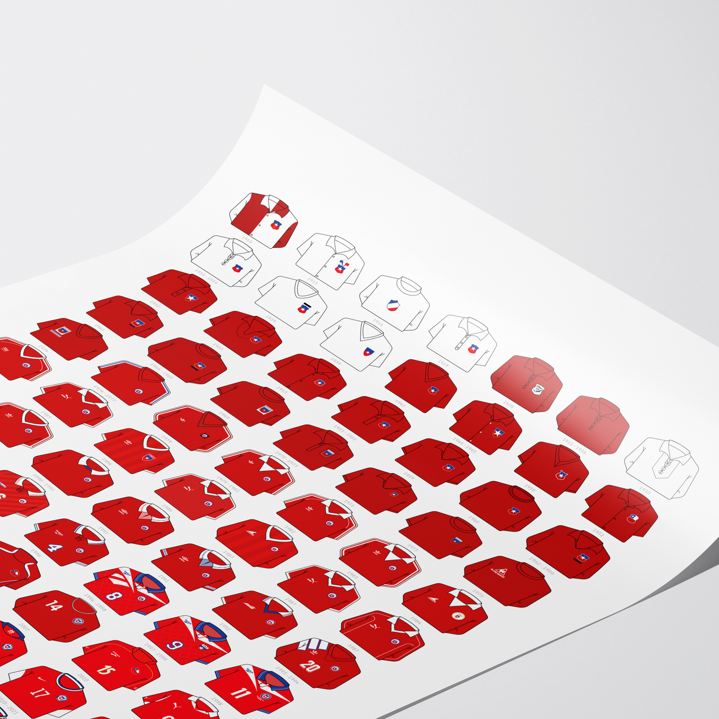 Poster / Camisetas Selección Chilena local 2026