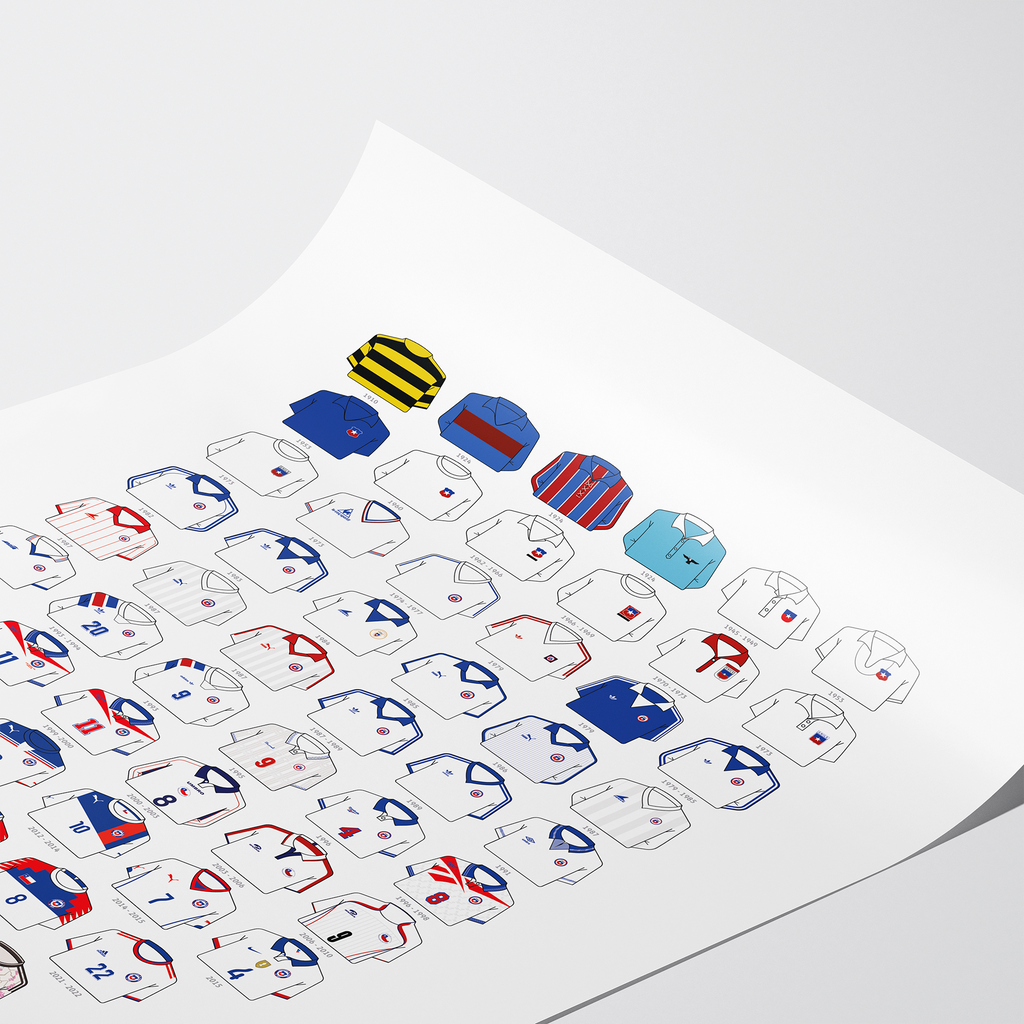 Poster / Camisetas Selección Chilena - visita 2026 - Ilustrado por Vector FC
