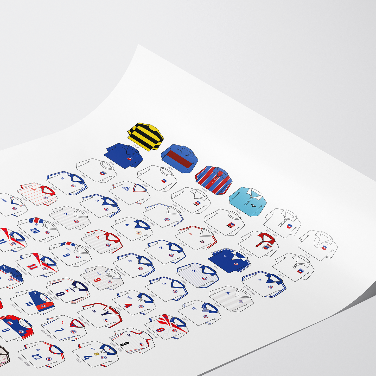 Poster / Camisetas Selección Chilena visita 2026 - Ilustrado por Vector FC
