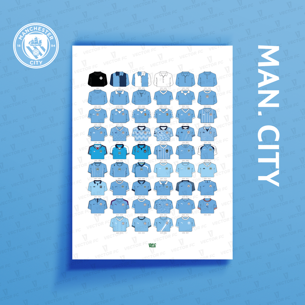 Poster / Camisetas Manchester City 26-27 - Ilustrado por Vector FC