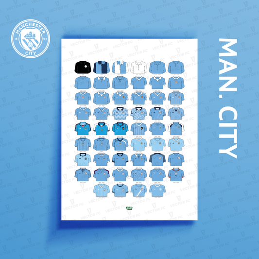 Poster / Camisetas Manchester City 26-27 - Ilustrado por Vector FC