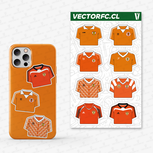 Lámina stickers / Camisetas Cobreloa - Ilustrado por Vector FC