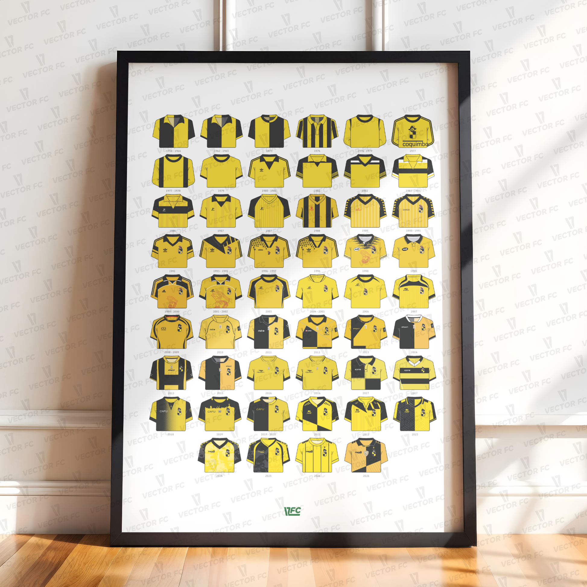 Poster / Camisetas Coquimbo Unido 2026 - Ilustrado por Vector FC