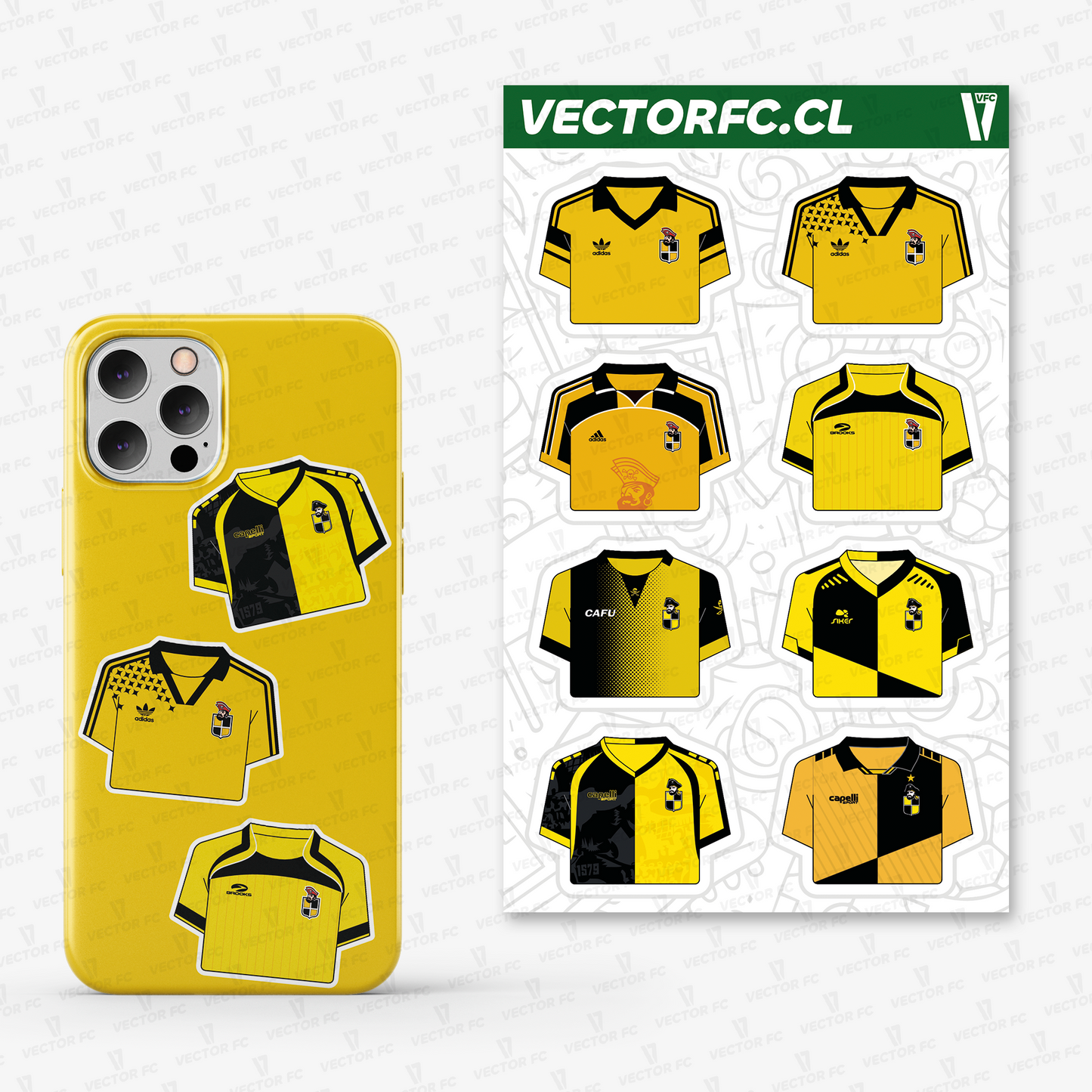 Lámina stickers / Coquimbo Unido - Ilustrado por Vector FC