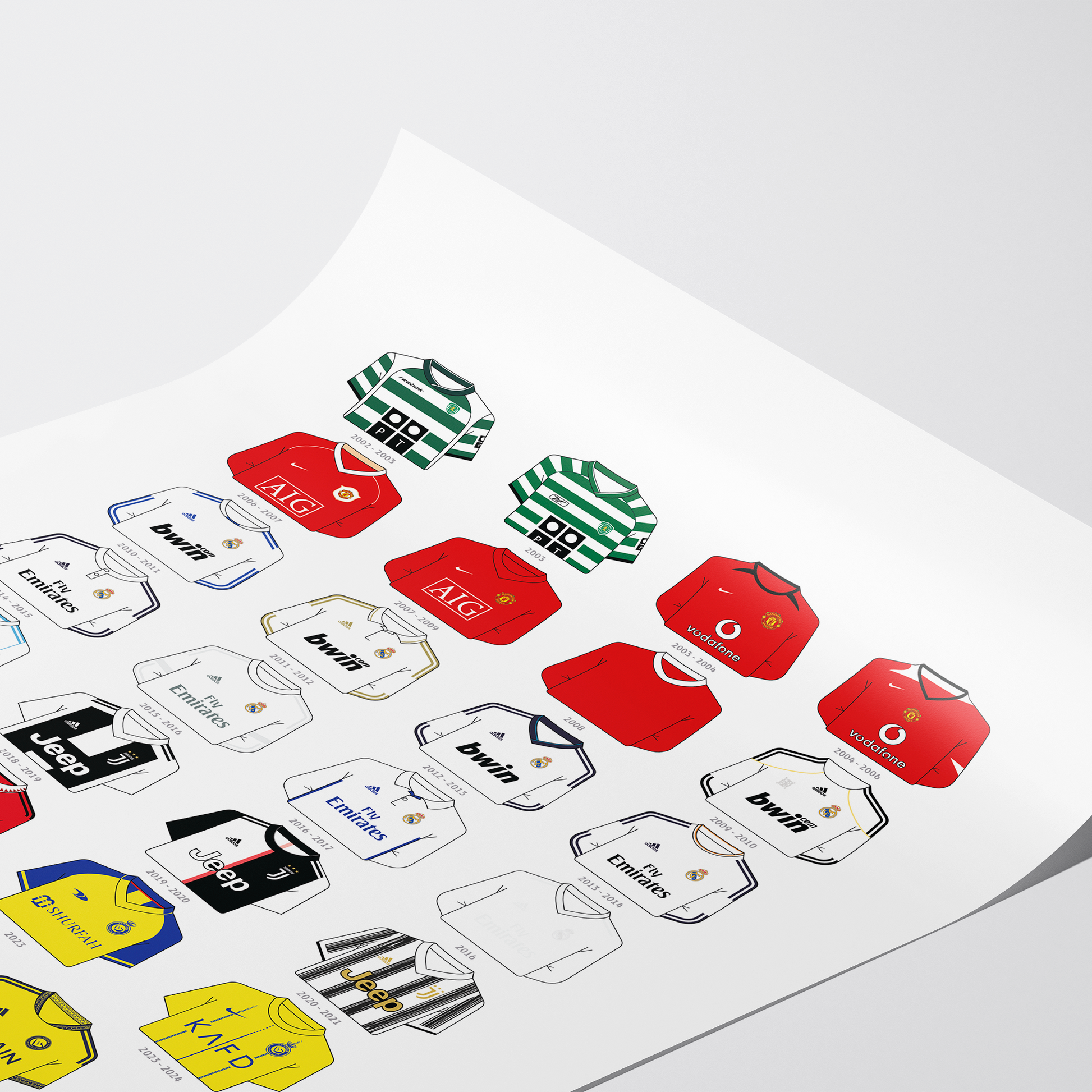 Poster / Camisetas Cristiano Ronaldo - Ilustrado por Vector FC