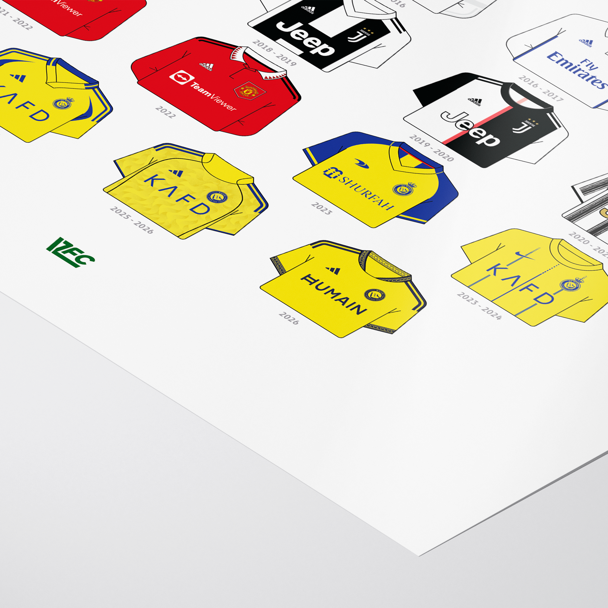 Poster / Camisetas Cristiano Ronaldo - Ilustrado por Vector FC