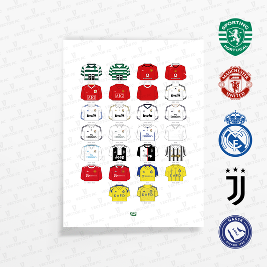 Poster / Camisetas Cristiano Ronaldo - Ilustrado por Vector FC