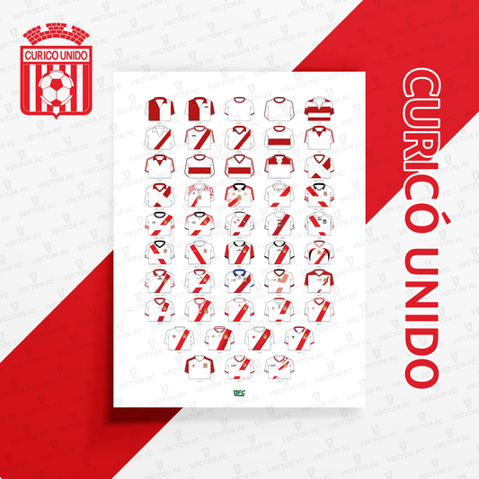 Poster / Camisetas Curicó Unido 2026 - Ilustrado por Vector FC