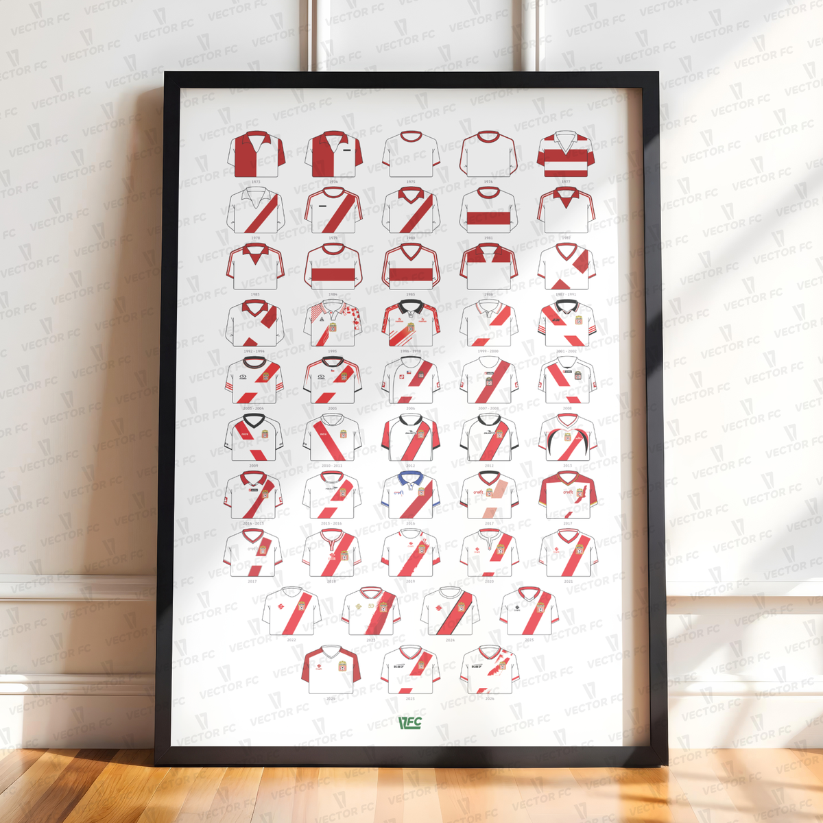 Poster / Camisetas Curicó Unido 2026 - Ilustrado por Vector FC