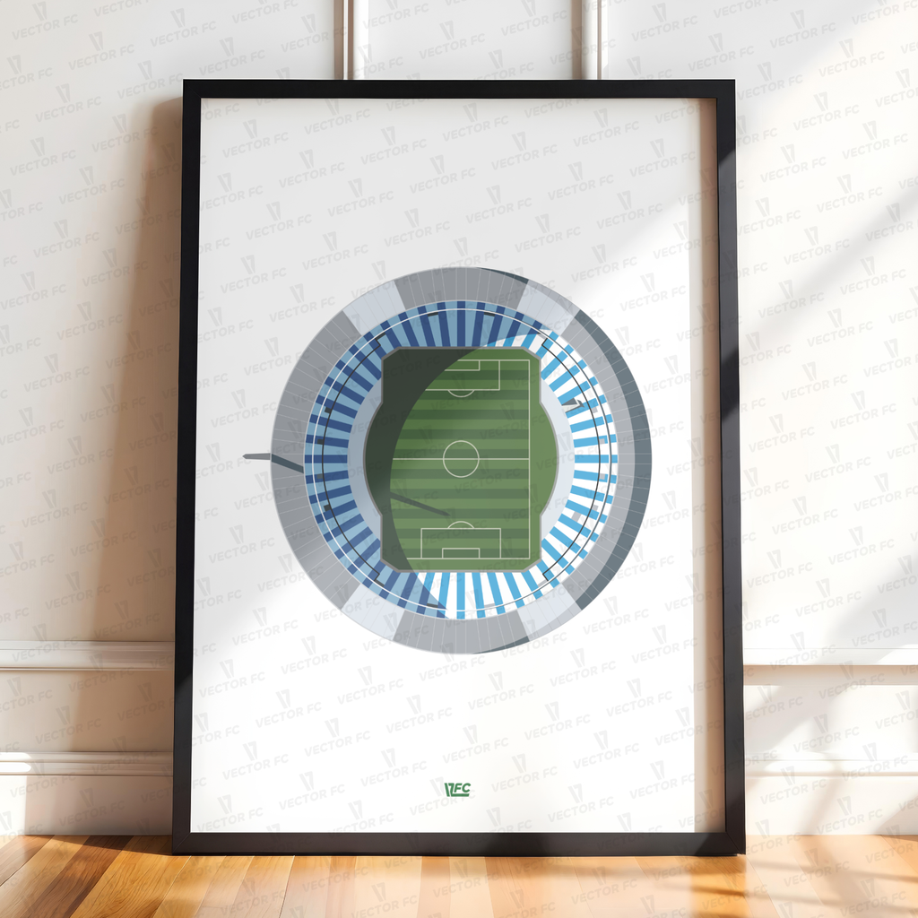 Poster / Estadio Presidente Perón - Ilustrado por Vector FC