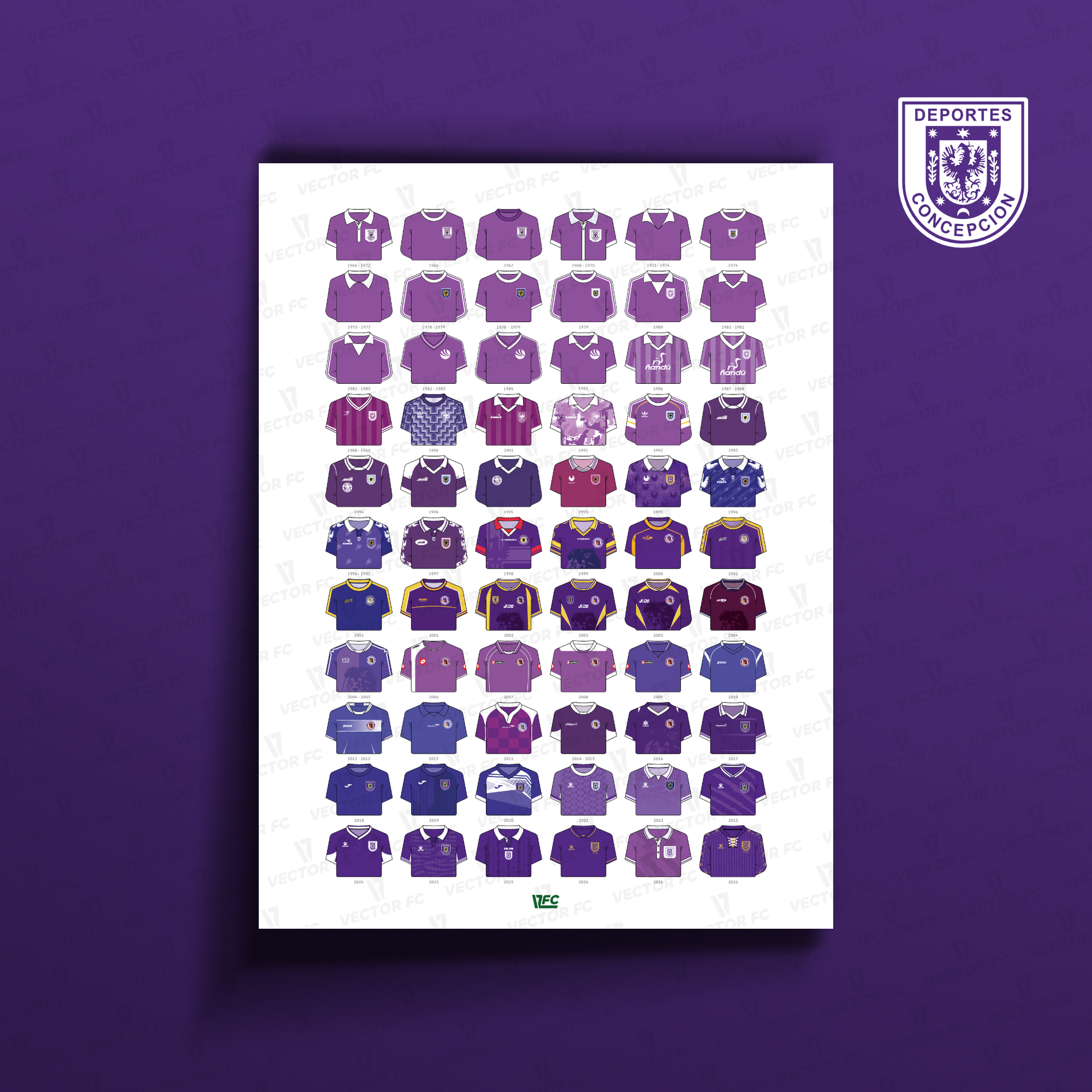 Poster / Deportes Concepción 2026 - Ilustrado por Vector FC
