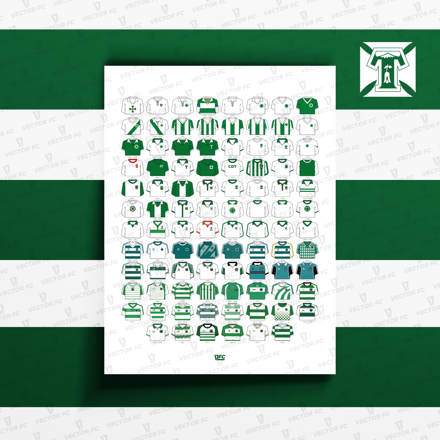 Poster / Camisetas Deportes Temuco 2026 - Ilustrado por Vector FC