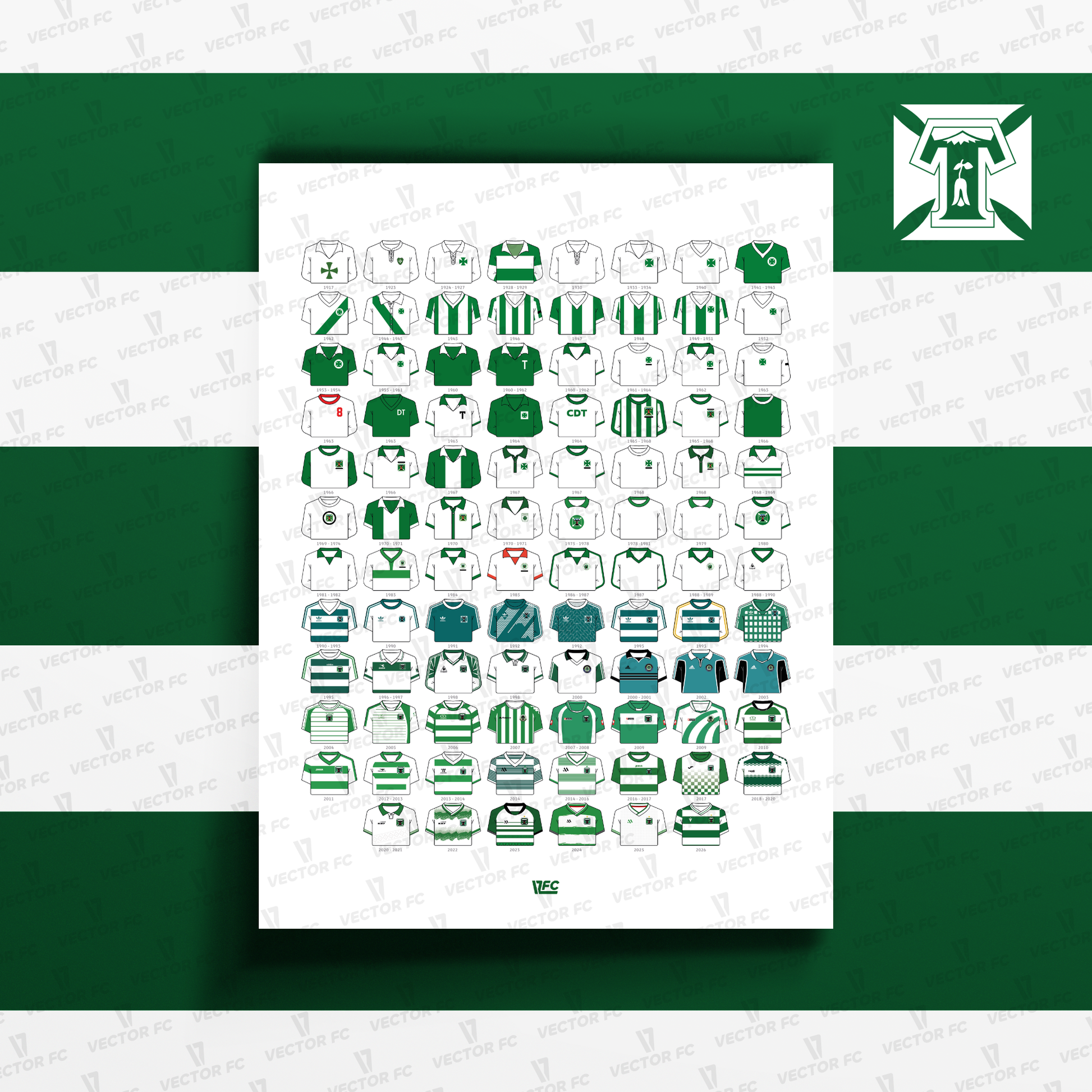 Poster / Camisetas Deportes Temuco 2026 - Ilustrado por Vector FC