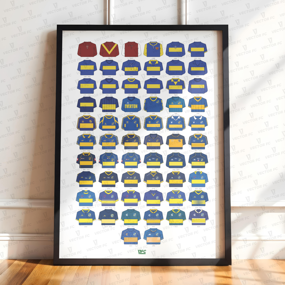Poster / Camisetas Everton 2026 - Ilustrado por Vector FC