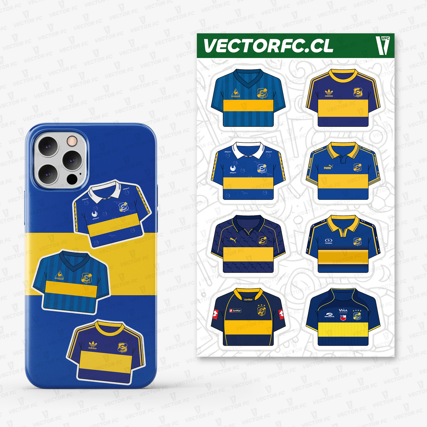 Lámina stickers / Camisetas Everton - Ilustrado por Vector FC