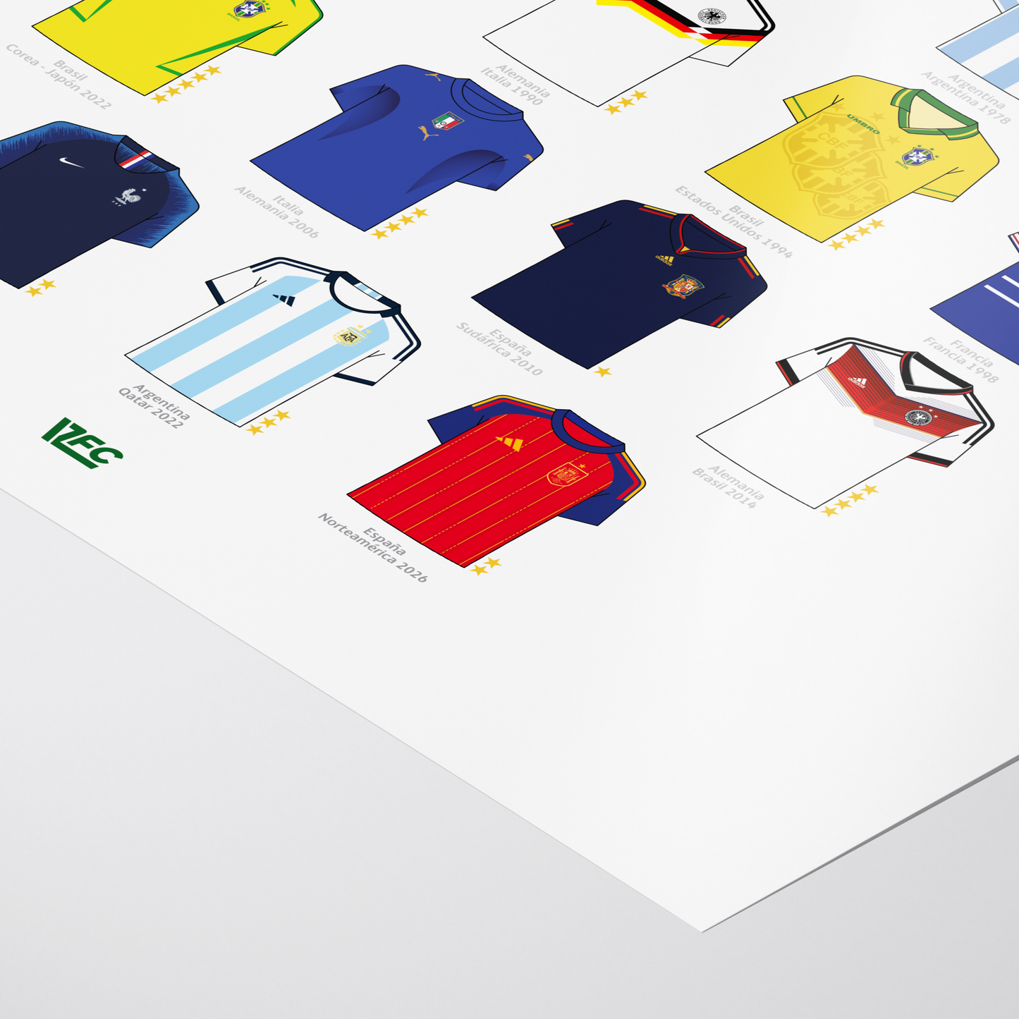 Poster / Camisetas Campeones del Mundo - Ilustrado por Vector FC
