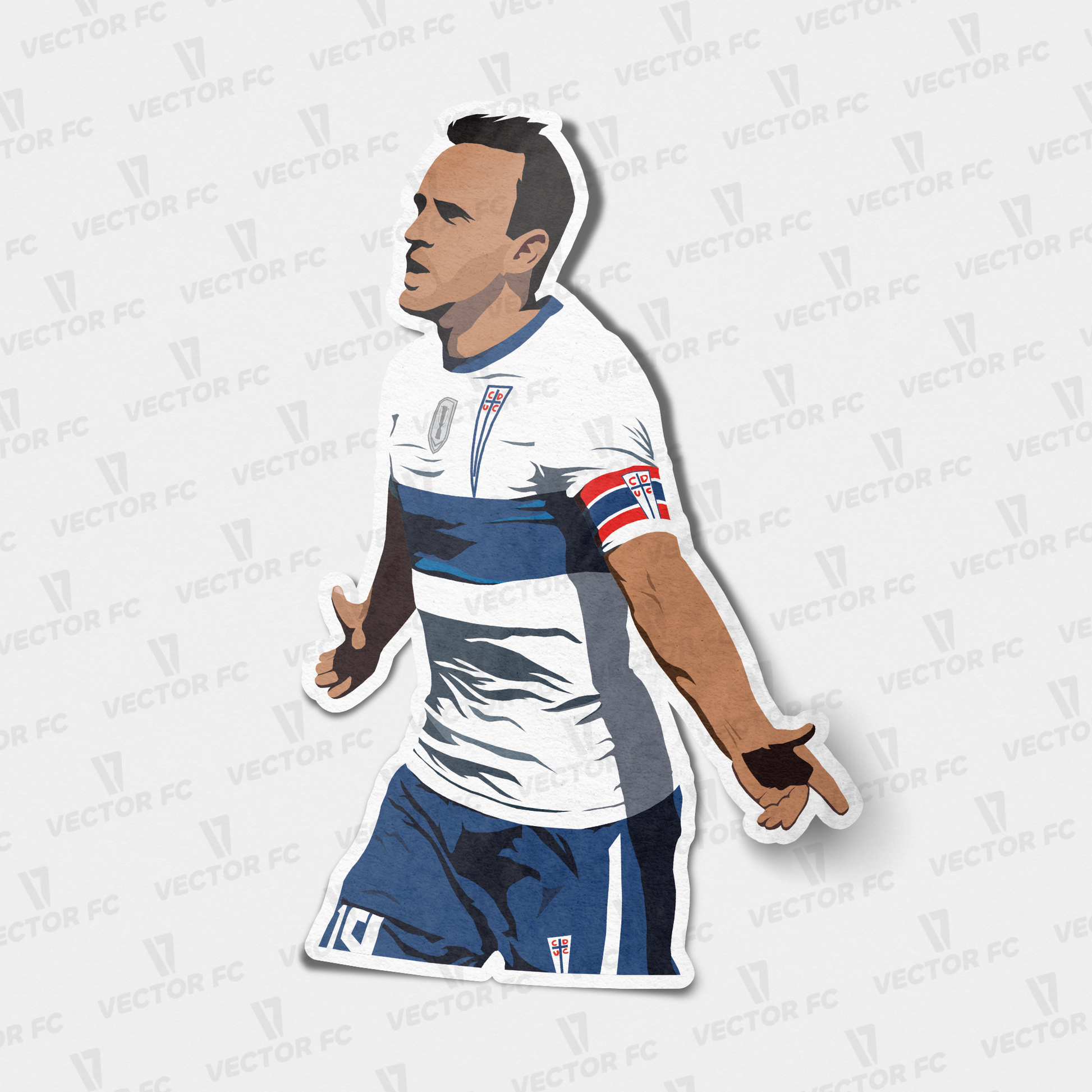 Sticker / José Pedro Fuenzalida - Ilustrado por Vector FC