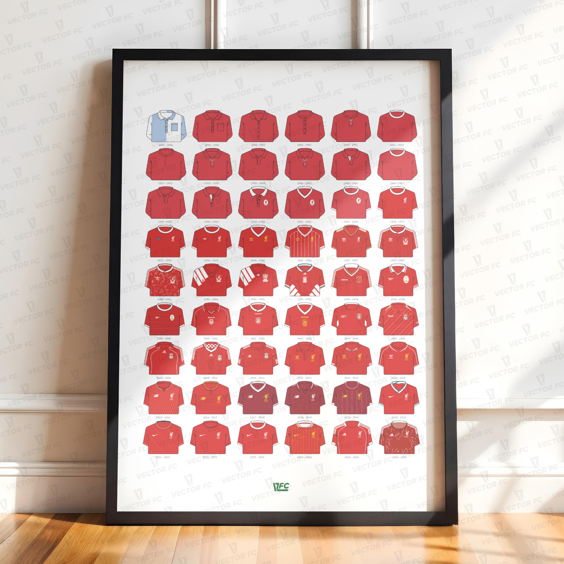 Poster / Camisetas Liverpool FC 26-27 - Ilustrado por Vector FC