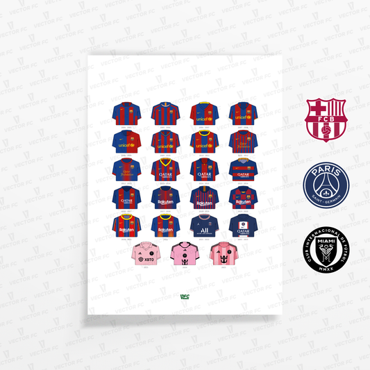 Poster / Camisetas Lionel Messi - Ilustrado por Vector FC