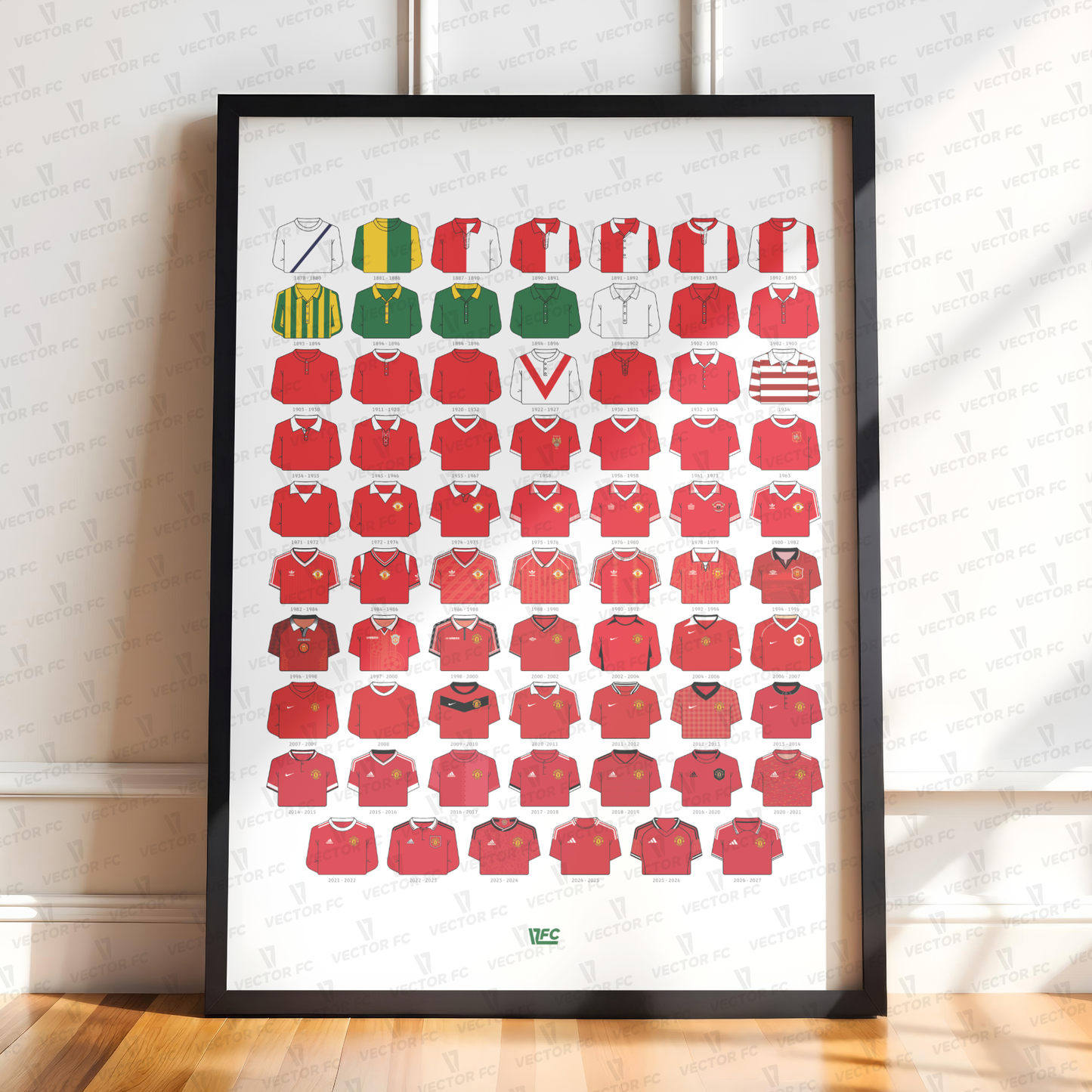Poster / Camisetas Manchester United 26-27 - Ilustrado por Vector FC