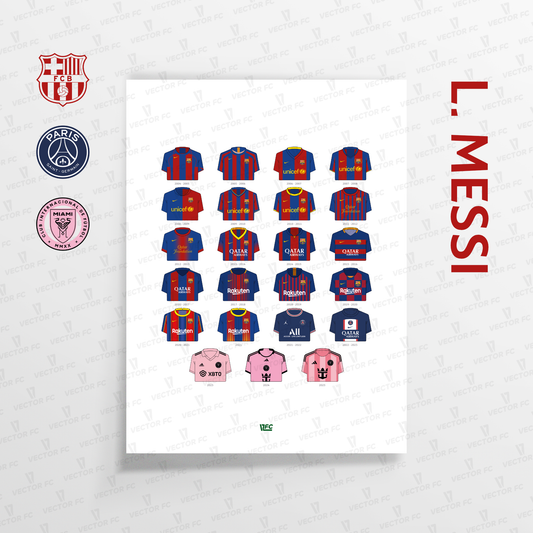 Poster / Camisetas Lionel Messi - Ilustrado por Vector FC