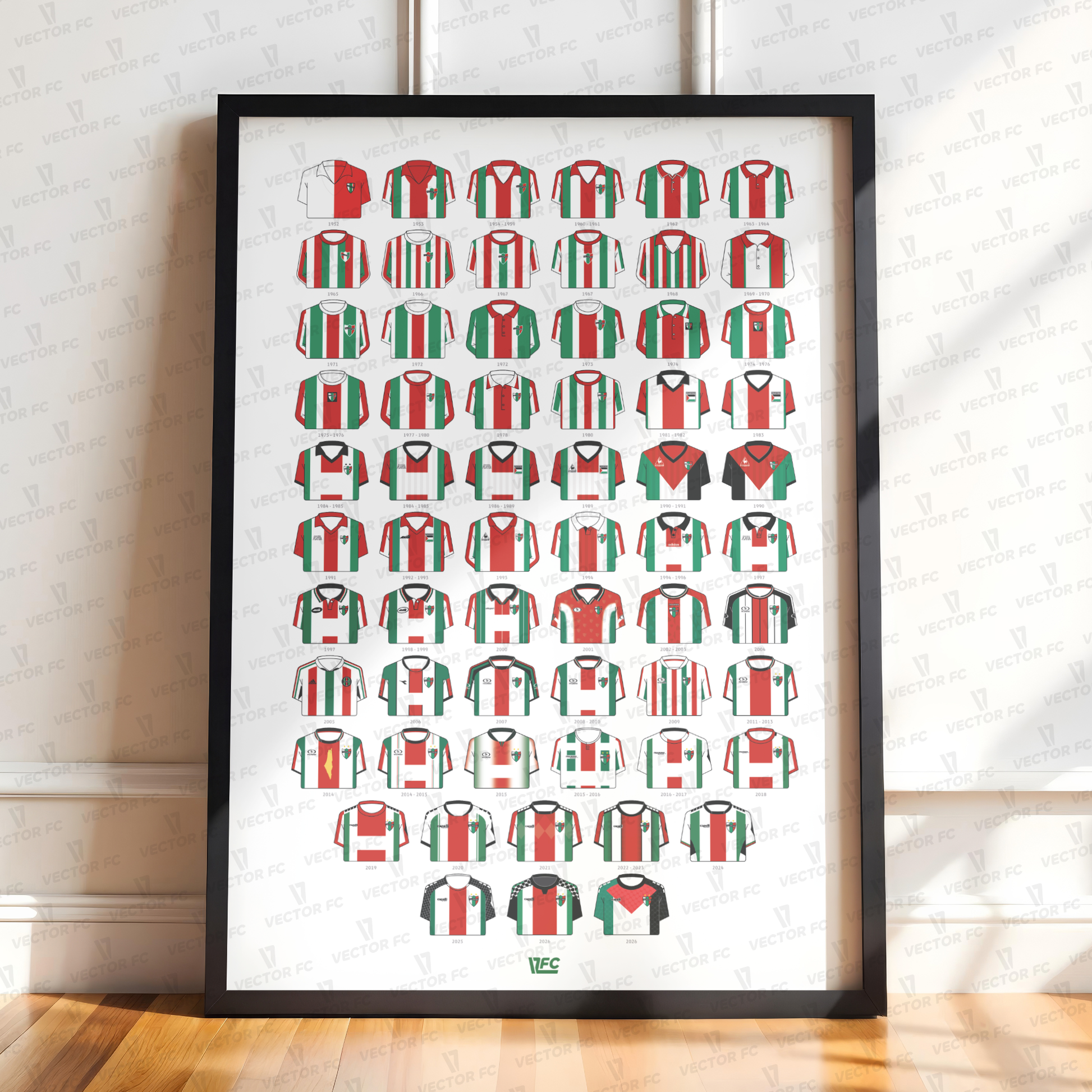 Poster / Camisetas Palestino 2026 - Ilustrado por Vector FC